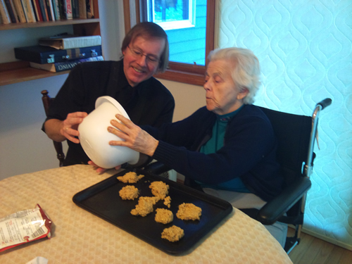 Staff & Residents enjoy cooking and baking together.